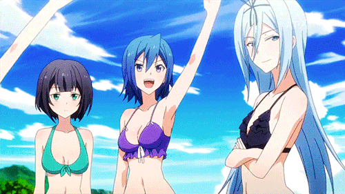 Anime ecchi harem video