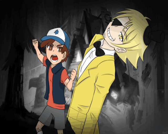 Gravity falls as an anime