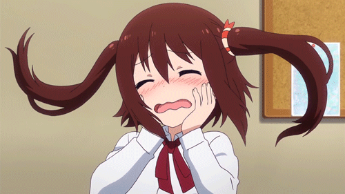 Embarrassed anime girl gif