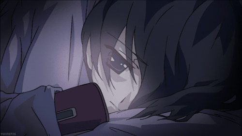 Lonely anime boy gif