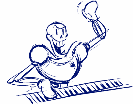 Как нарисовать папируса из undertale
