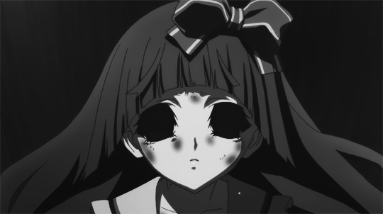 Creepy anime girl gif
