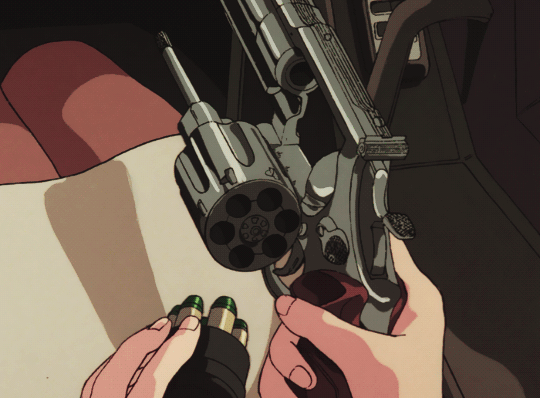 Anime girl gun gif