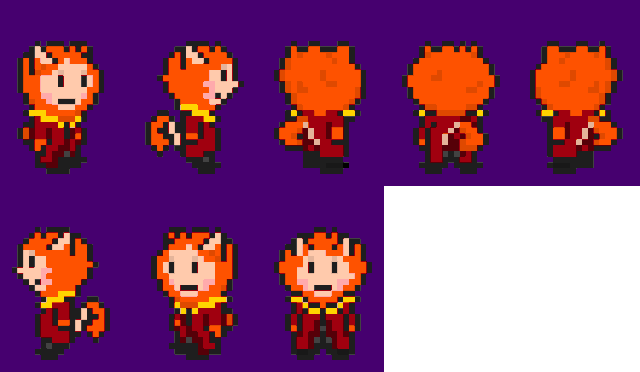 Overworld human chimera sprites | EarthBound Amino