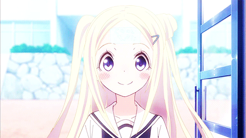 Blonde anime gif