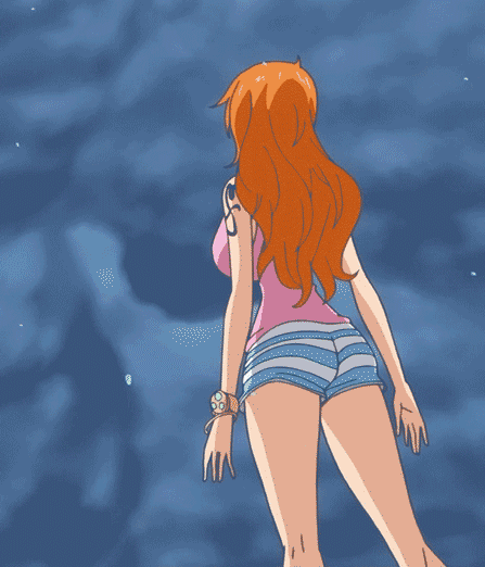 Anime girl twerking gif