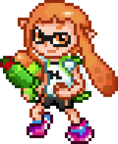 super mario kart inkling sprites