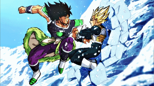 dbs broly goku and vegeta
