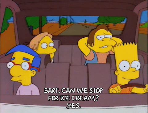 Bart S Driving The Simpsons Amino