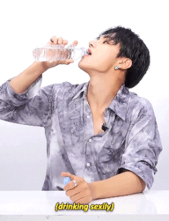 Show me a KPop idol that looks hotter/cuter drinking water | allkpop Forums