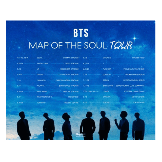 [NEWS] BTS TOUR DATES RELEASED ARMY's Amino