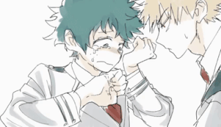 Bakudeku hugging GIF 💕🏳️‍🌈🥦 | My Hero Academia Amino
