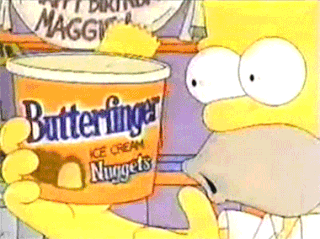 WHO REMEMBERS! when the simpsons had their Butterfinger commercials ...