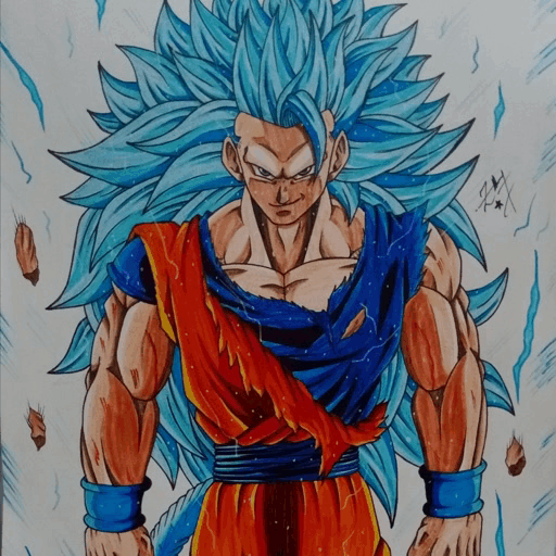 Drawing Goku Super Saiyan Blue 3 | DragonBallZ Amino
