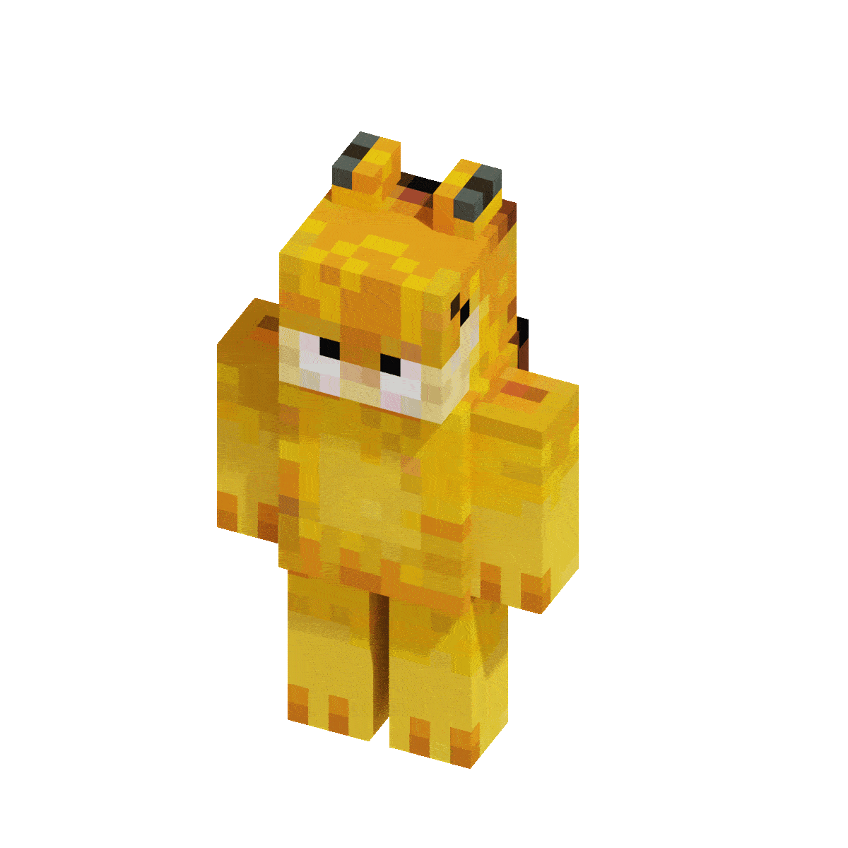 Someone sent a Minecraft Garfield skin in my friends group chat and I had t...