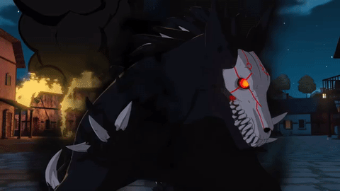 rwby alpha beowolf statue