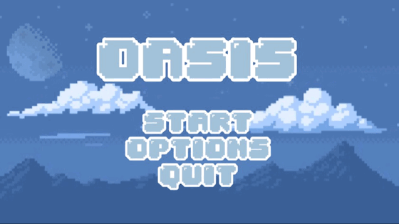 Oasis - Pixel Game Title Screen | Editing & Designing Amino